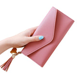 2020 Fashion Women's Wallets Simple Zipper Purses Envelop Long Wallet Women Long Section Clutch Wallet Soft PU Leather Money Bag