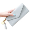 2020 Fashion Women's Wallets Simple Zipper Purses Envelop Long Wallet Women Long Section Clutch Wallet Soft PU Leather Money Bag