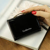 Small Female Purse Short Purse Lady Letter Laser Wallet Short Clutch Solid  Women Wallet