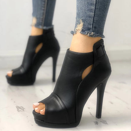 2019 Spring Summer Women Pumps Shallow Hollow High Heels With 10cm Women Shoes  Party Wedding Stiletto 3168-6