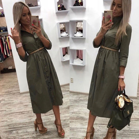 KANCOOLD dress Fashion Women Casual O-Neck Hollow Out Sleeve Straight Dress Solid Beach Style Mini dress women 2018jul20