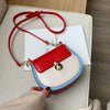 PU Leather Contrast Color Crossbody Bags For Women 2020 Fashion Small Shoulder Bag Female Handbags And Purses Travel Bags