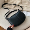 Solid Color PU Leather Saddle Bags For Women 2020 Small Lady Shoulder Messenger Bag Female Travel Handbags and Purses