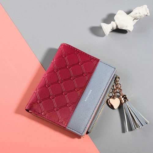 Leather Wallet Women Small Luxury Mini Women Wallet