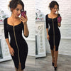 Women Sexy Club Low Cut Bodycon Dress Red Velvet Sheath